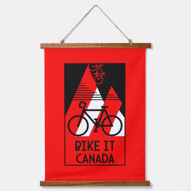 Cycling Canada Hanging Tapestry (Front)