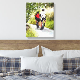 CYCLING CANVAS PRINT