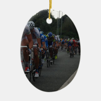 Cycling Ceramic Tree Decoration
