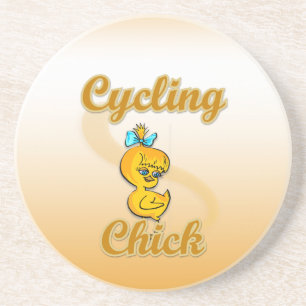Cycling  Chick Coaster