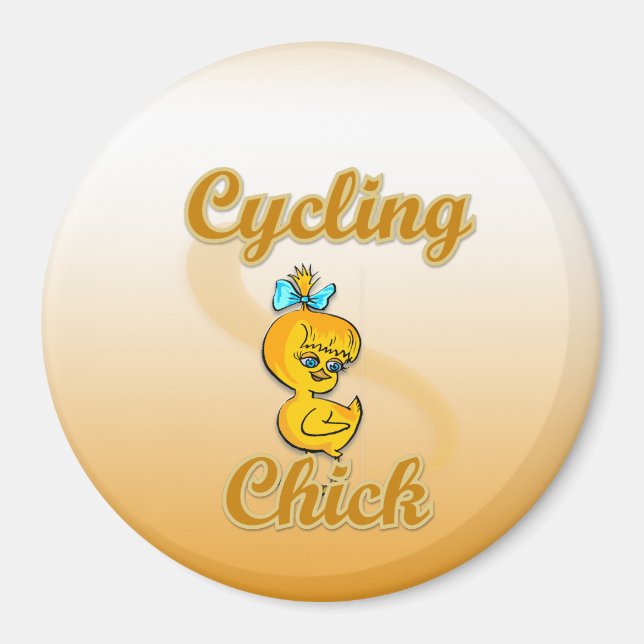 Cycling  Chick Magnet (Front)