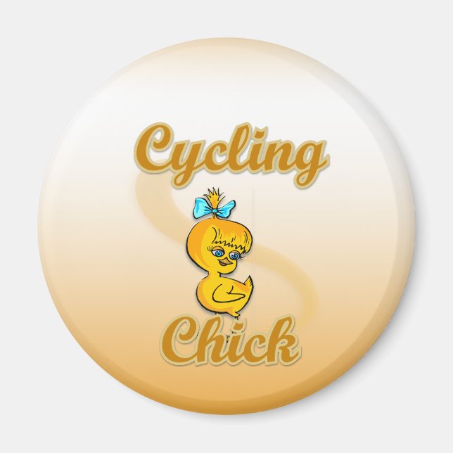 Cycling  Chick Magnet (Front)