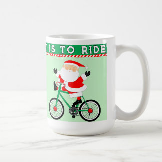 Cycling Christmas Holiday Coffee Mug