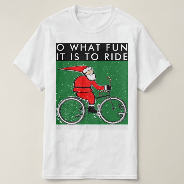 Cycling Christmas T-Shirt (Design Front)