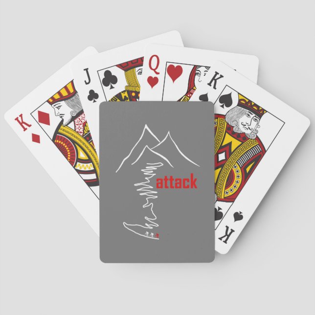 Cycling Climb, Attack Playing Cards (Back)
