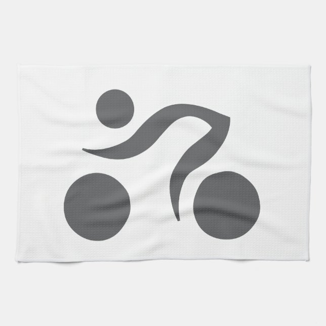 Cycling cool and unique design tea towel (Horizontal)