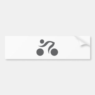 Cycling cool logo bumper sticker