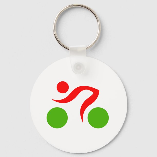 Cycling cool logo key ring (Front)