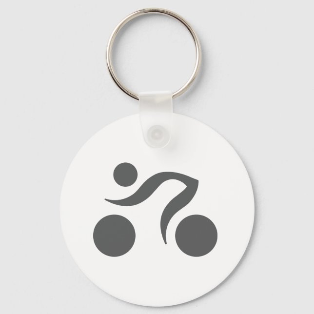 Cycling cool logo key ring (Front)
