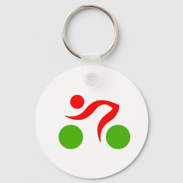 Cycling cool logo key ring (Front)
