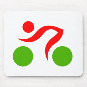 Cycling cool logo mouse mat