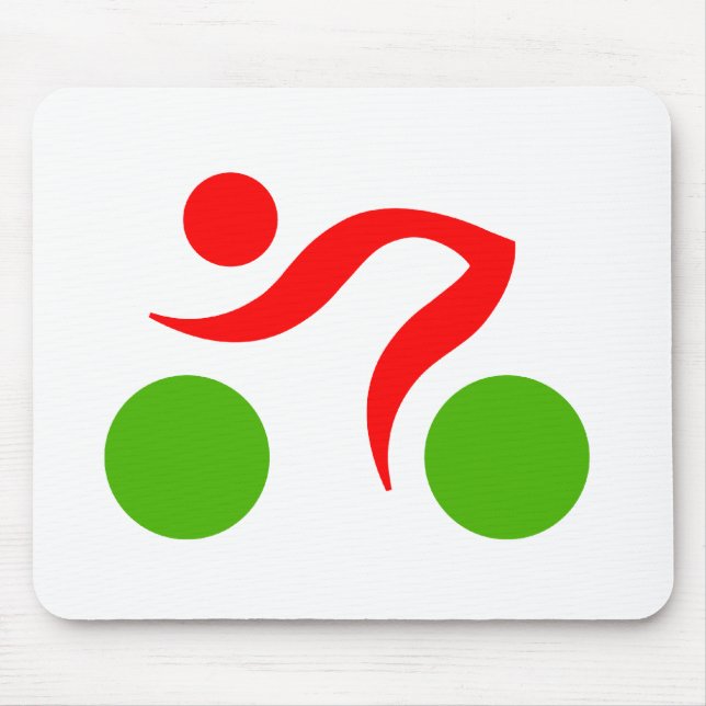 Cycling cool logo mouse mat (Front)