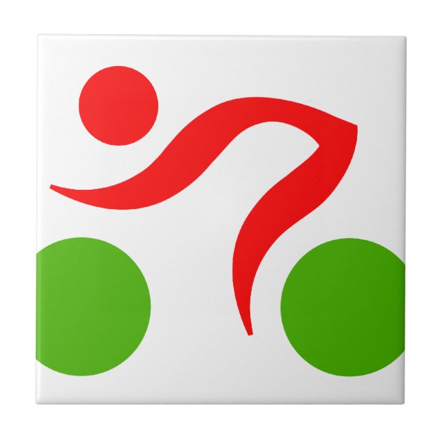 Cycling cool logo tile (Front)