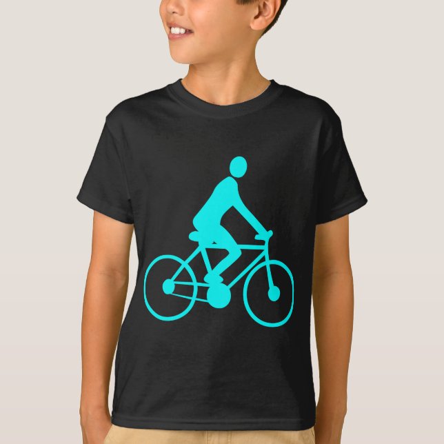 Cycling - Cyan T-Shirt (Front)