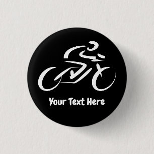 Cycling Cyclist Bicycle Custom 3 Cm Round Badge