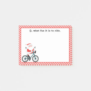 Cycling Cyclist Christmas Post-it Notes