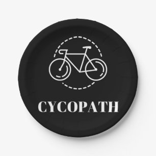 Cycling Cycopath Paper Plate