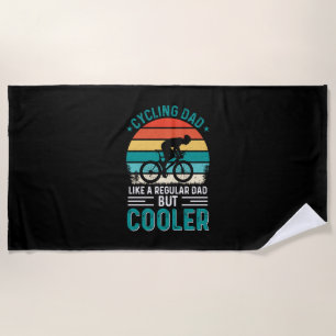 Cycling Dad Beach Towel