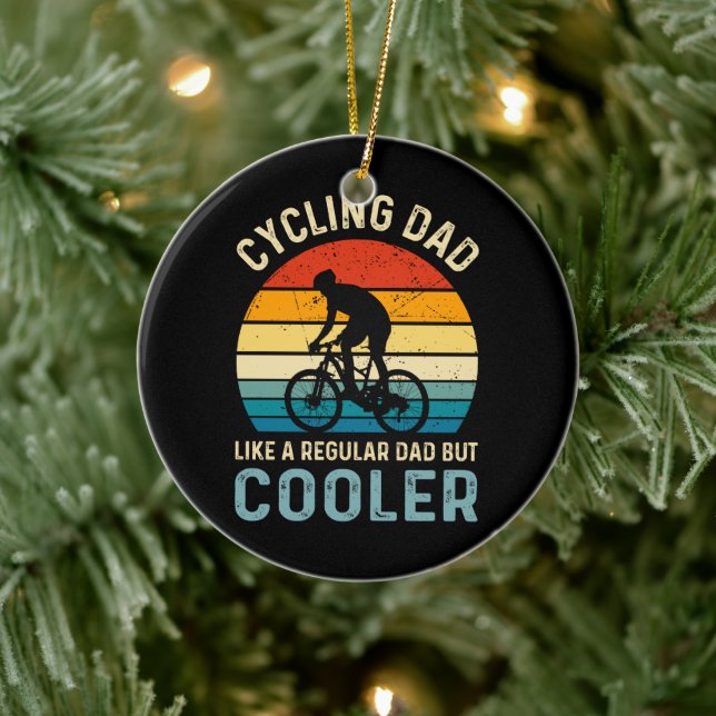 Cycling Dad | Cyclist | Cycologist | Adventure Ceramic Tree Decoration (Tree)