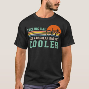 Cycling Dad Funny Bicycle Lovers Vintage Sun T-Shirt