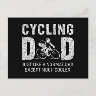 Cycling Dad Gifts For Father Cycling Cool Dad Holiday Postcard