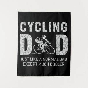 Cycling Dad Gifts For Father Cycling Cool Dad Tapestry