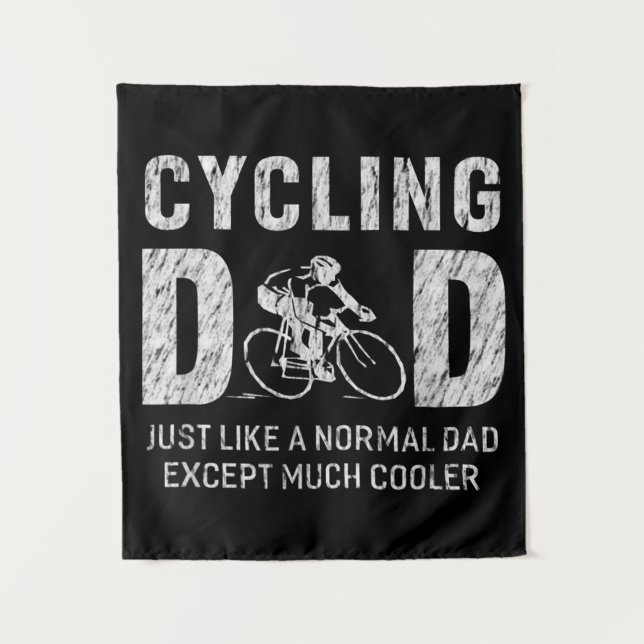 Cycling Dad Gifts For Father Cycling Cool Dad Tapestry (Front)
