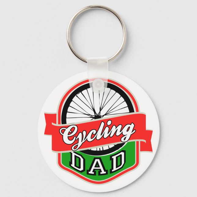 Cycling Dad Key Ring (Front)
