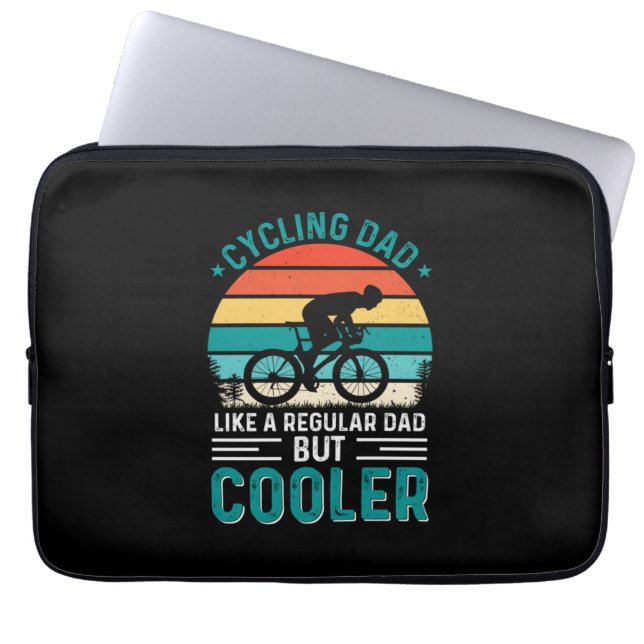 Cycling Dad Laptop Sleeve (Front)