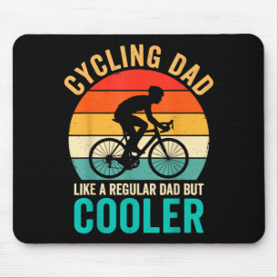 Cycling dad like a regular but cooler bycicle mouse mat