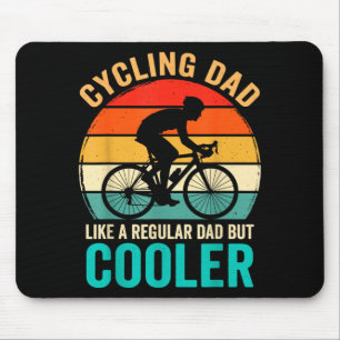 Cycling dad like a regular but cooler bycicle mouse mat