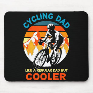 Cycling dad like a regular but cooler bycicle mouse mat