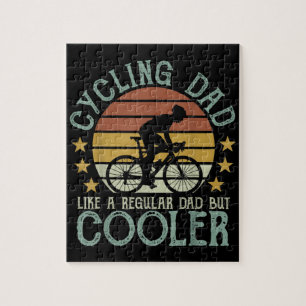 Cycling Dad Like A Regular Dad But Cooler Cycling Jigsaw Puzzle