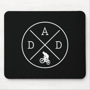 Cycling Dad Mountain Bike Bicycle Biking Father's Mouse Mat