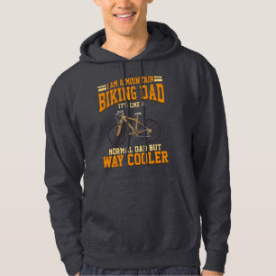 Cycling Dad Mountain Biker Fathers Day Gag Hoodie