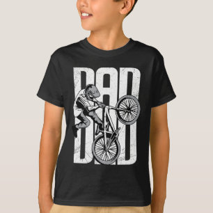 Cycling Dad Mountain Biking Bmx Happy Father's Day T-Shirt