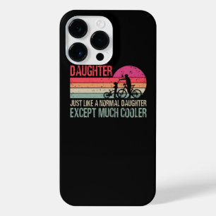 Cycling Daughter Cycle Bike iPhone 14 Pro Max Case