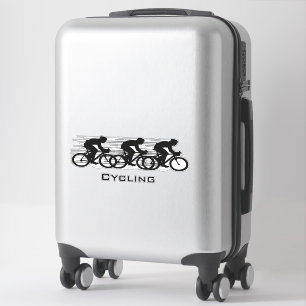 Cycling Design Contour Sticker