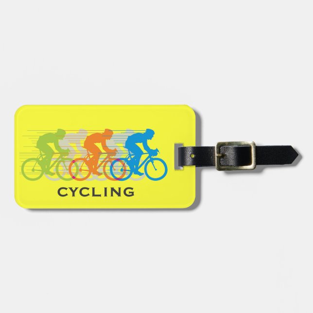 Cycling Design Luggage Tags (Front Horizontal)