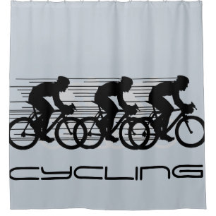 Cycling Design Shower Curtain
