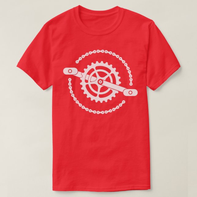 Cycling Drivetrain T-Shirt (Design Front)