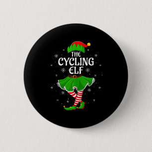 Cycling Elf Christmas Family Girls Women Elf Squad 6 Cm Round Badge