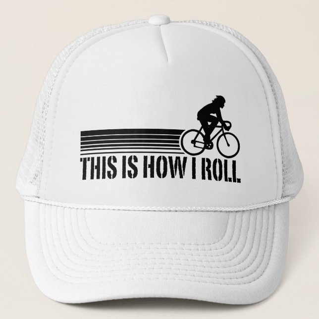 Cycling (female) trucker hat (Front)