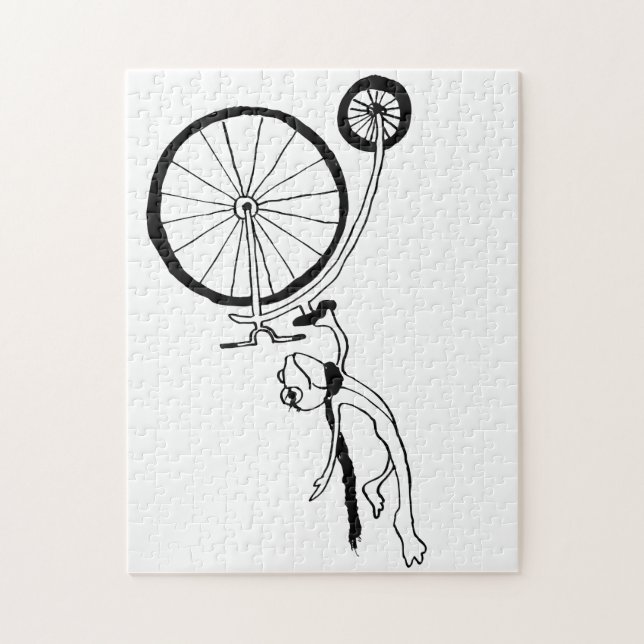 Cycling Frog Jigsaw Puzzle (Vertical)