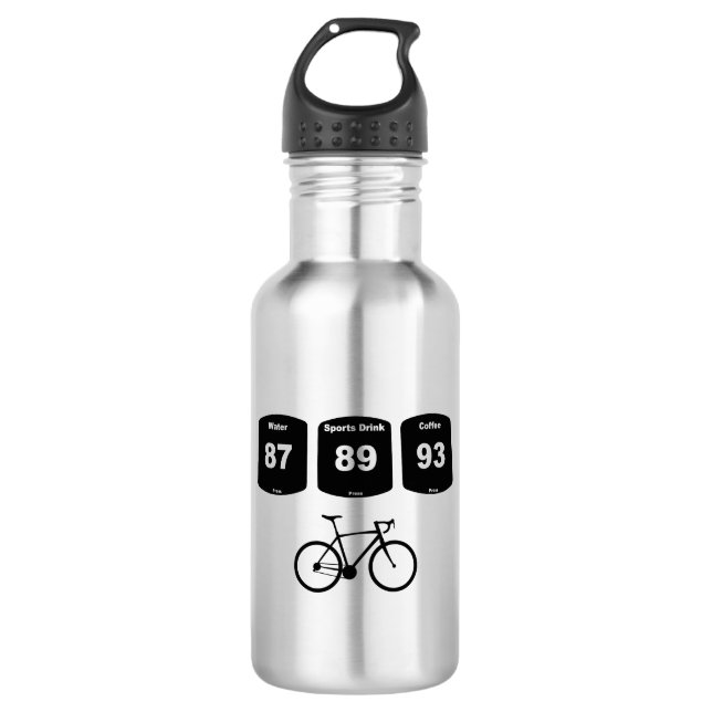 Cycling Fuel: Water, Sports Drink, Coffee 532 Ml Water Bottle (Front)