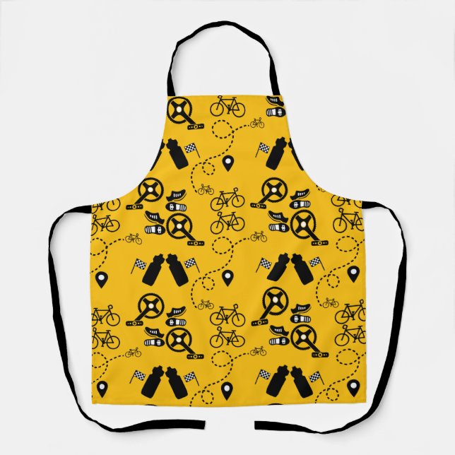 Cycling Gift Print Apron (Front)