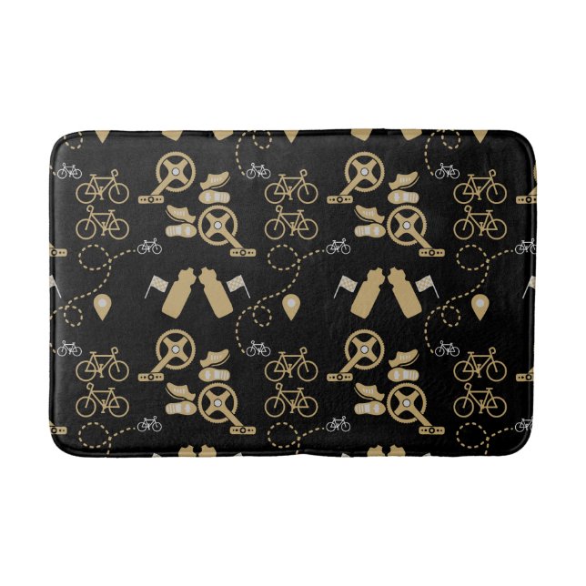 Cycling Gift Print Bath Mat (Front)