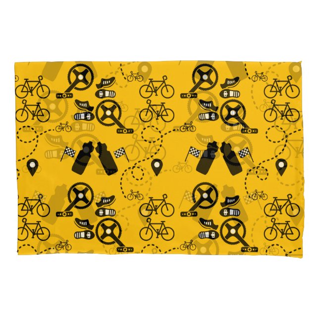 Cycling Gift Print Pillowcase (Front-Left)