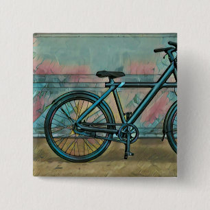 Cycling gifts for dad 15 cm square badge
