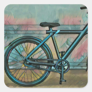 Cycling gifts for dad square sticker
